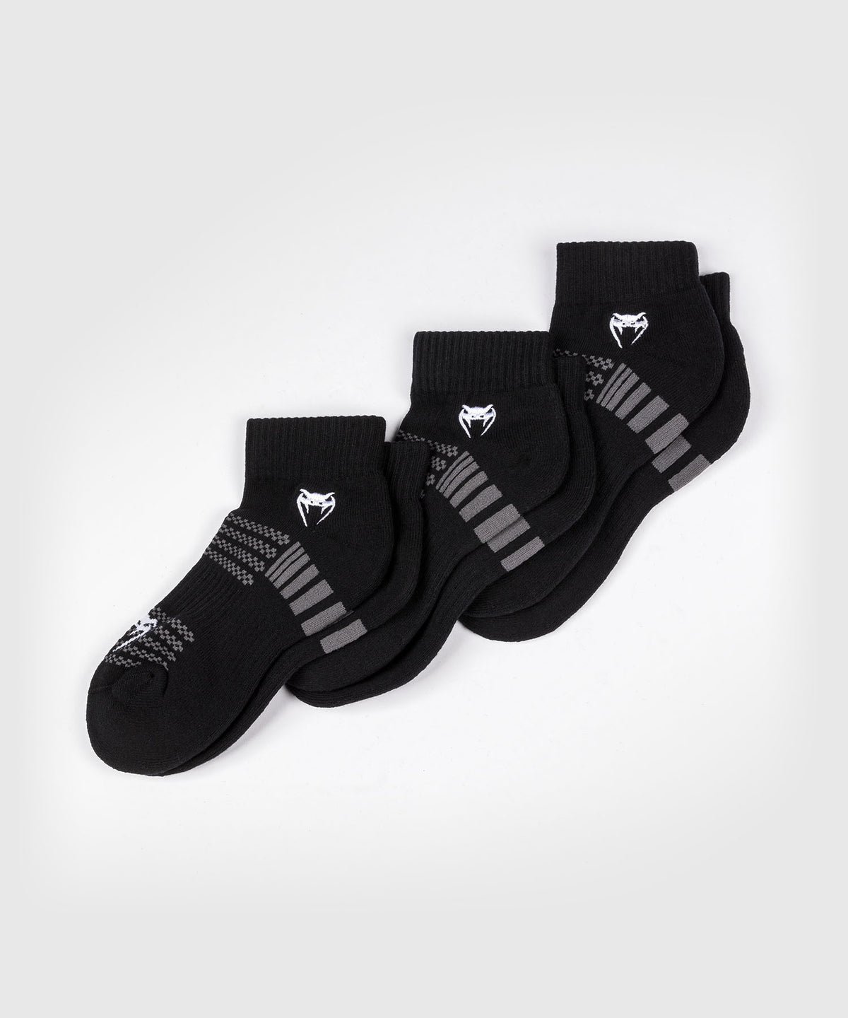 Venum Vector Calze Caviglia 3 Pezzi - Nero/Grigio