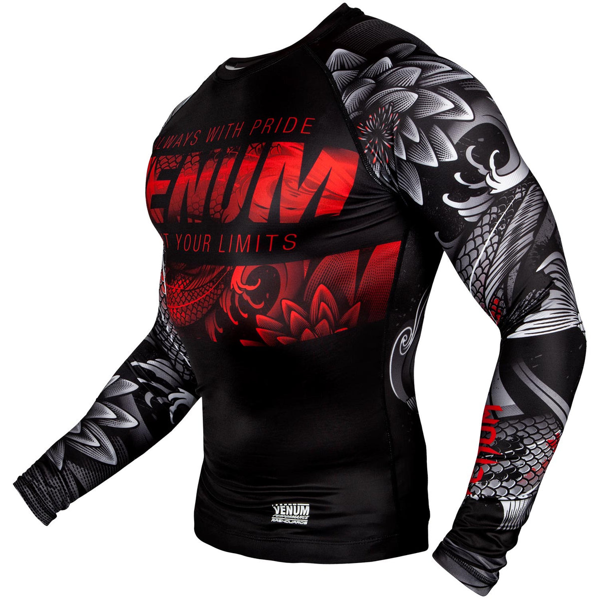 Venum Koi 2.0 Rashguard - Langarm - Schwarz/Weiß