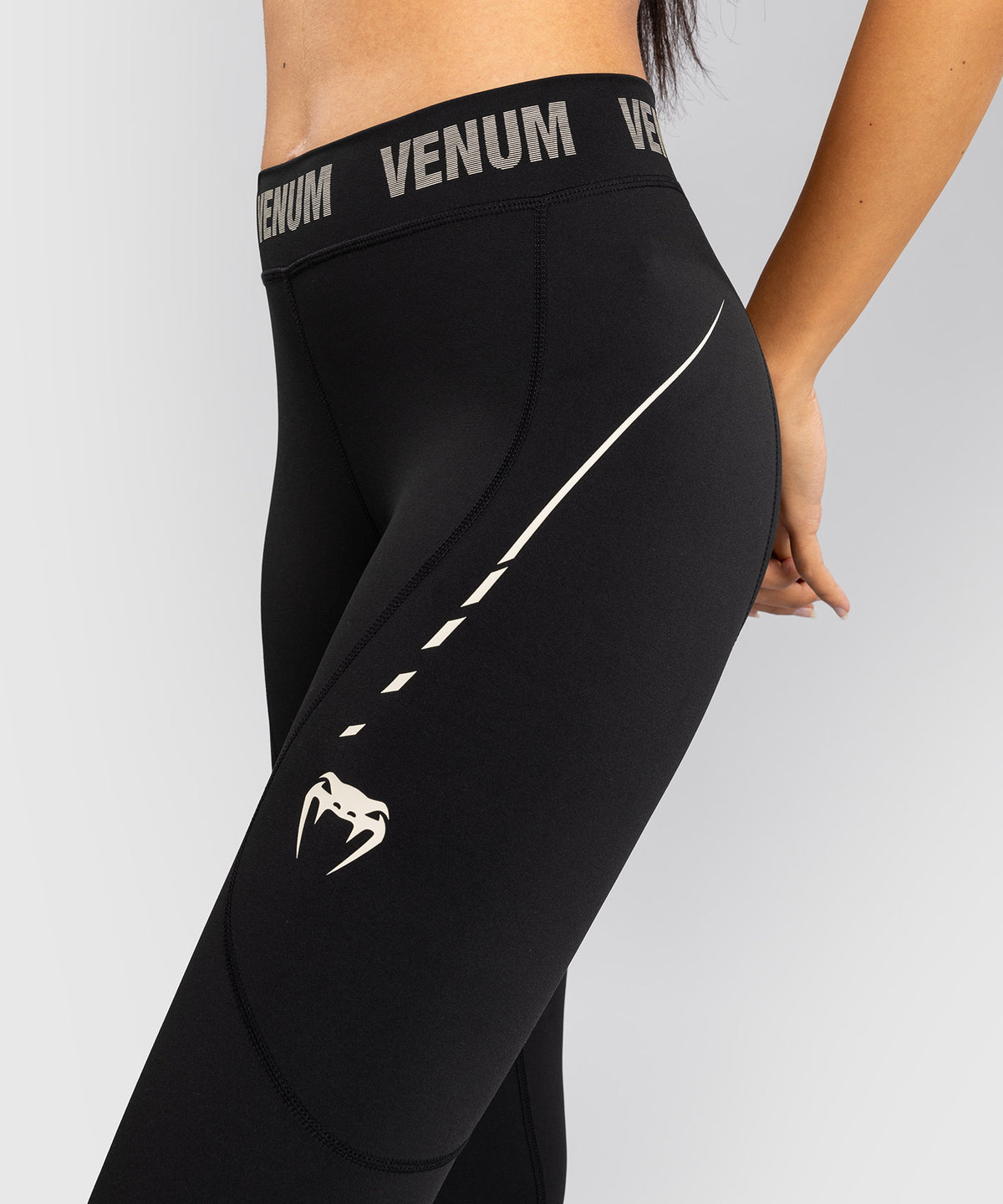 Venum Adrenaline Leggings Mujer – Negro/Marfil