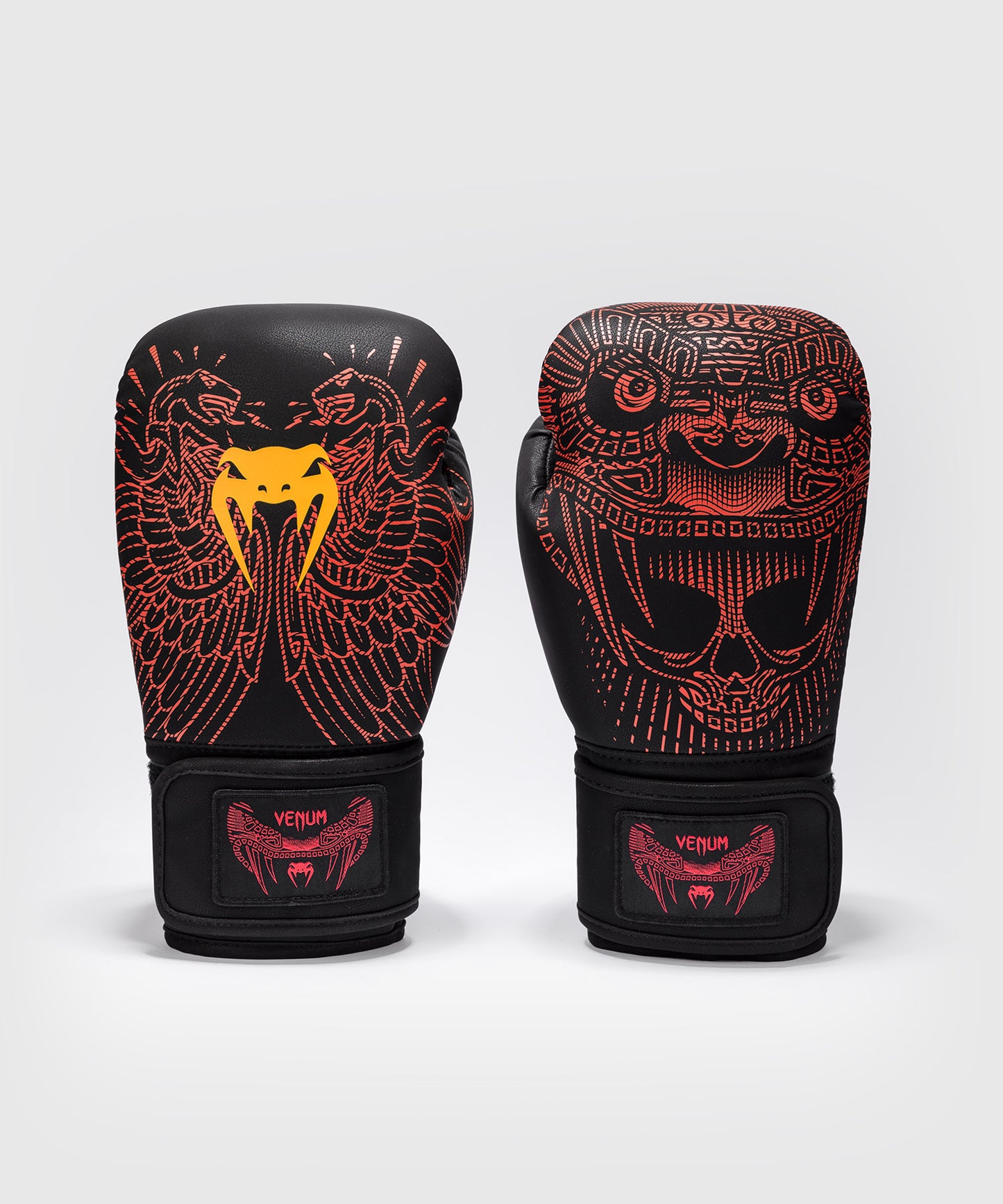 Venum Quetzal Fury Guanti da Boxe - Nero/Rosso Fury/Arancione