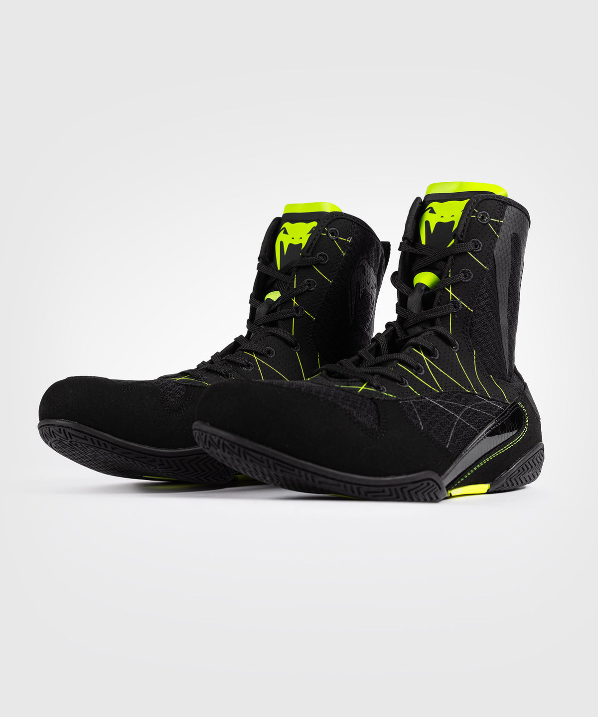 Venum Training Camp 4.0 Elite Boxing Schuhe - Schwarz/Neon Grün
