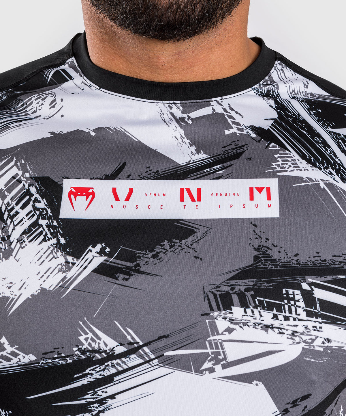 Venum Electron 3.0 Maglietta Dry-Tech - Grigio/Rosso