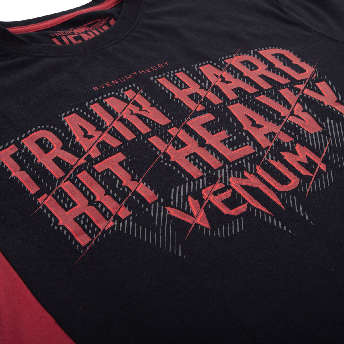 Venum Train Hard Hit Heavy T-Shirt - Schwarz