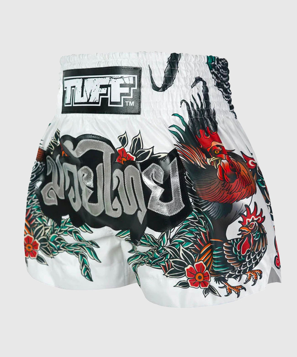 Short de Muay Thai Tuff Origin Of Thai Rooster - Blanc
