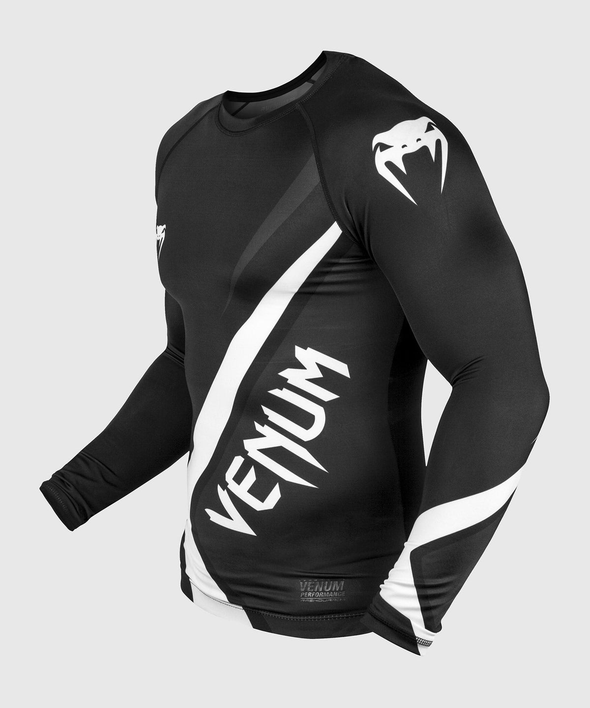 Venum Contender 4.0 Rashguard - Langarm - Schwarz/Grau-Weiß
