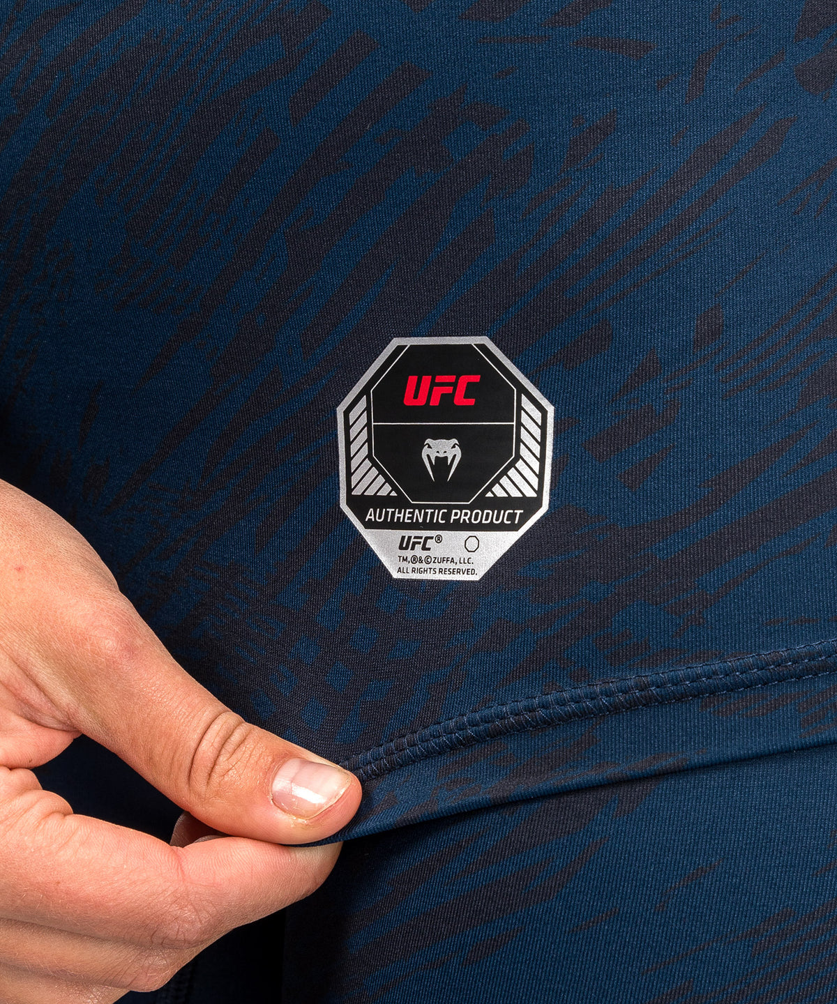UFC Fusion by Venum Fight Week Rashguard de Manga Larga de Rendimiento para Mujer - Azul oceánico