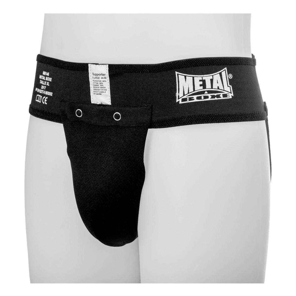 Metal Boxe Slip Boxing Groin Guard - White