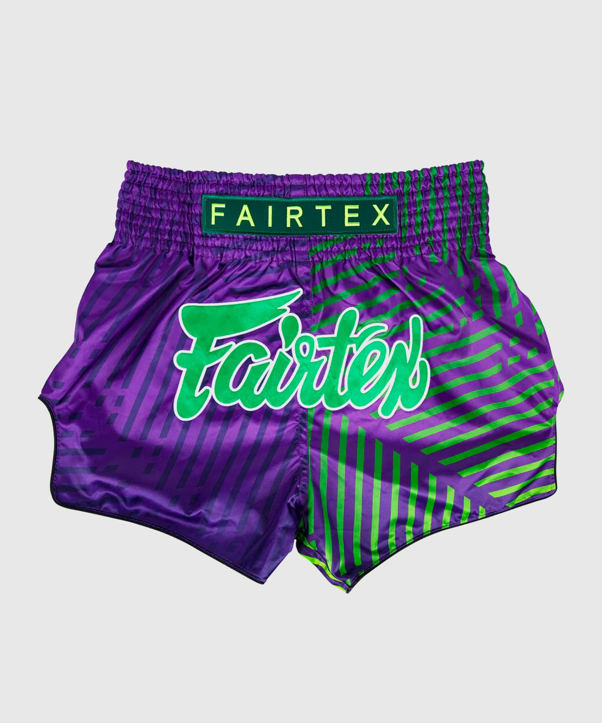 Short de Muay Thai Fairtex Racer - Violet/Vert