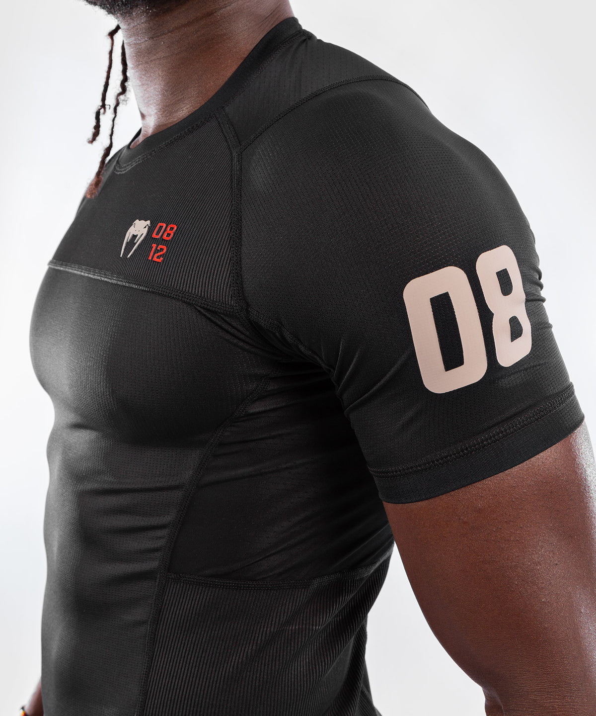 Venum Loma 08-12 Kurzarm-Rashguard - Schwarz