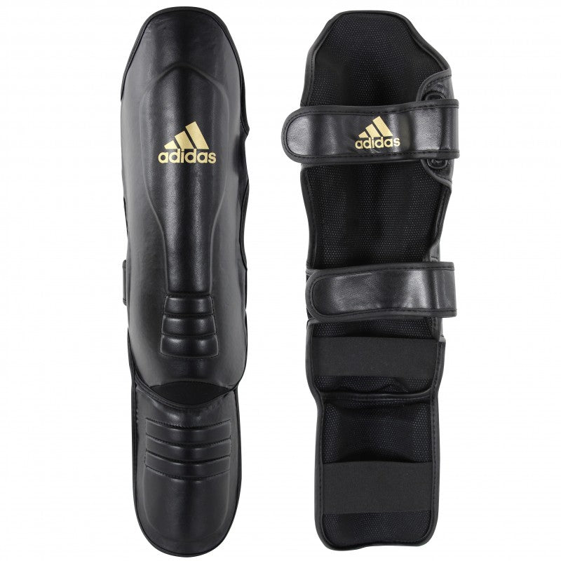 Adidas Shin and Foot Guards - Black/Gold