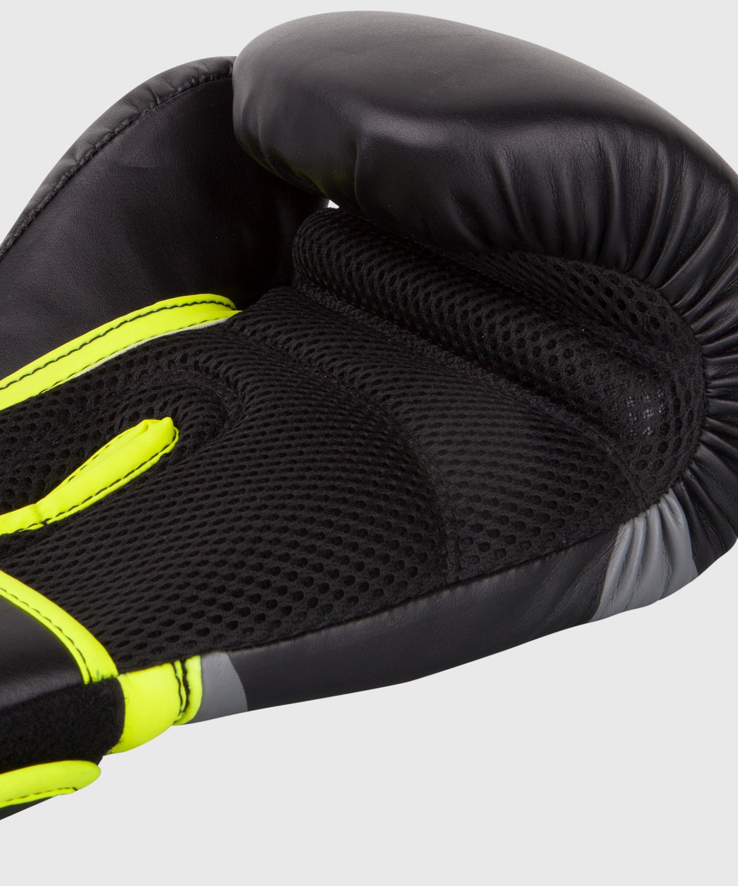 Gants de boxe Ringhorns Charger - Noir/Jaune Fluo