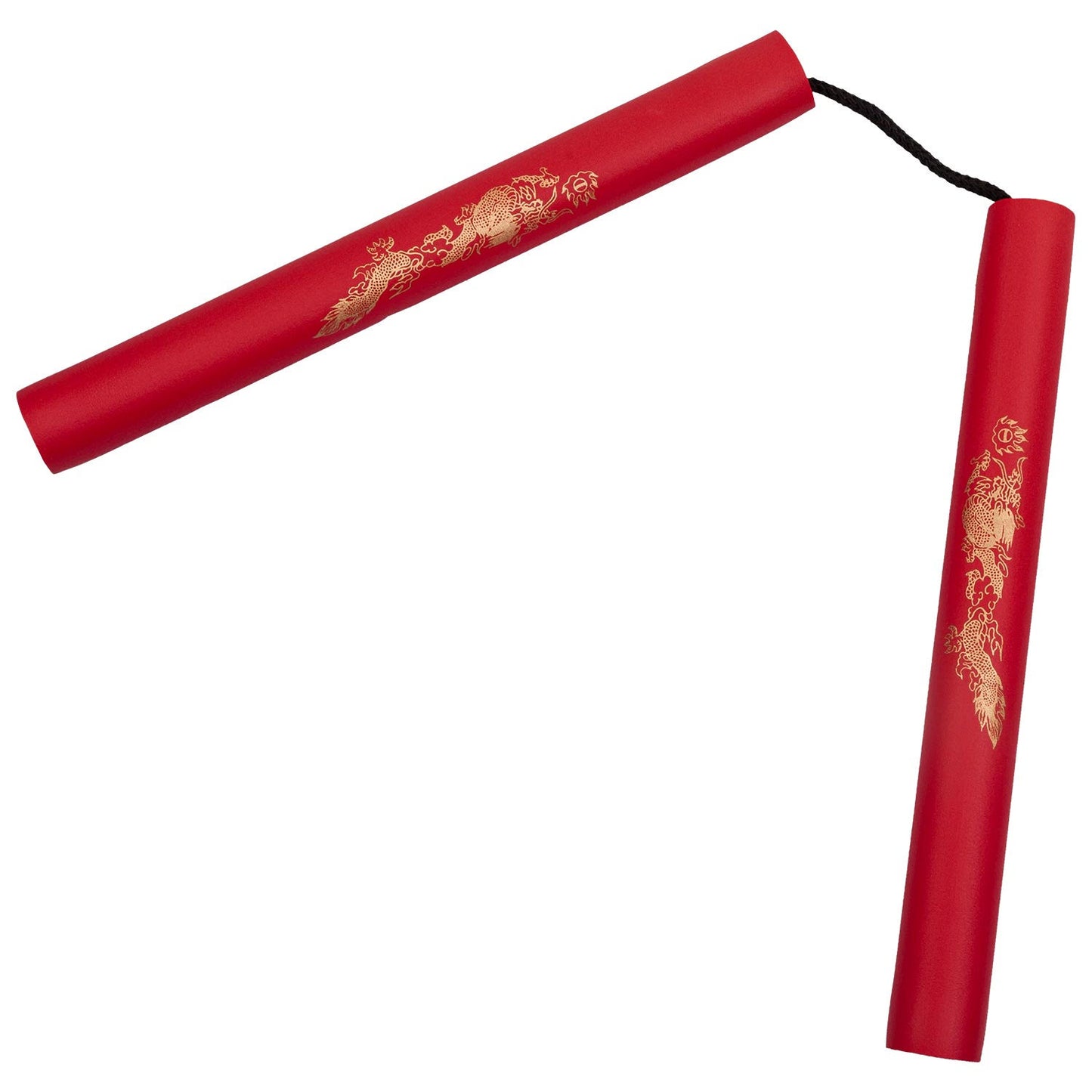 Nunchaku Schaumstoffseil Metall Boxen – Rot