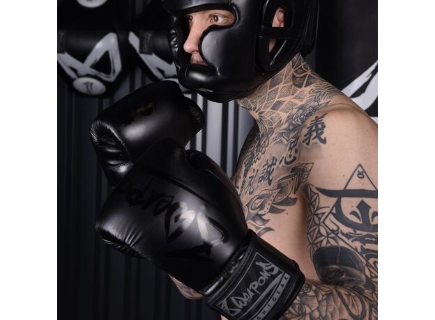 8 Weapons Unlimited Guantoni da Boxe - Nero/Nero