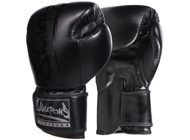 8 Weapons Unlimited Guantoni da Boxe - Nero/Nero