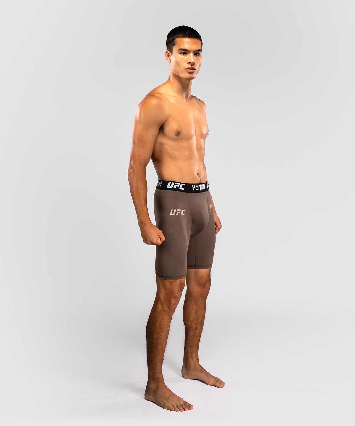 Venum UFC Unity by Venum Authentic Fight Week Pantaloncini a Compressione Tecnici da Uomo - Marrone