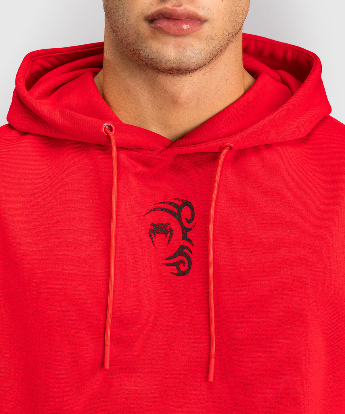 Venum x Mike Tyson Tiger Ärmelloser Hoodie - Intensivrot/Tiefschwarz
