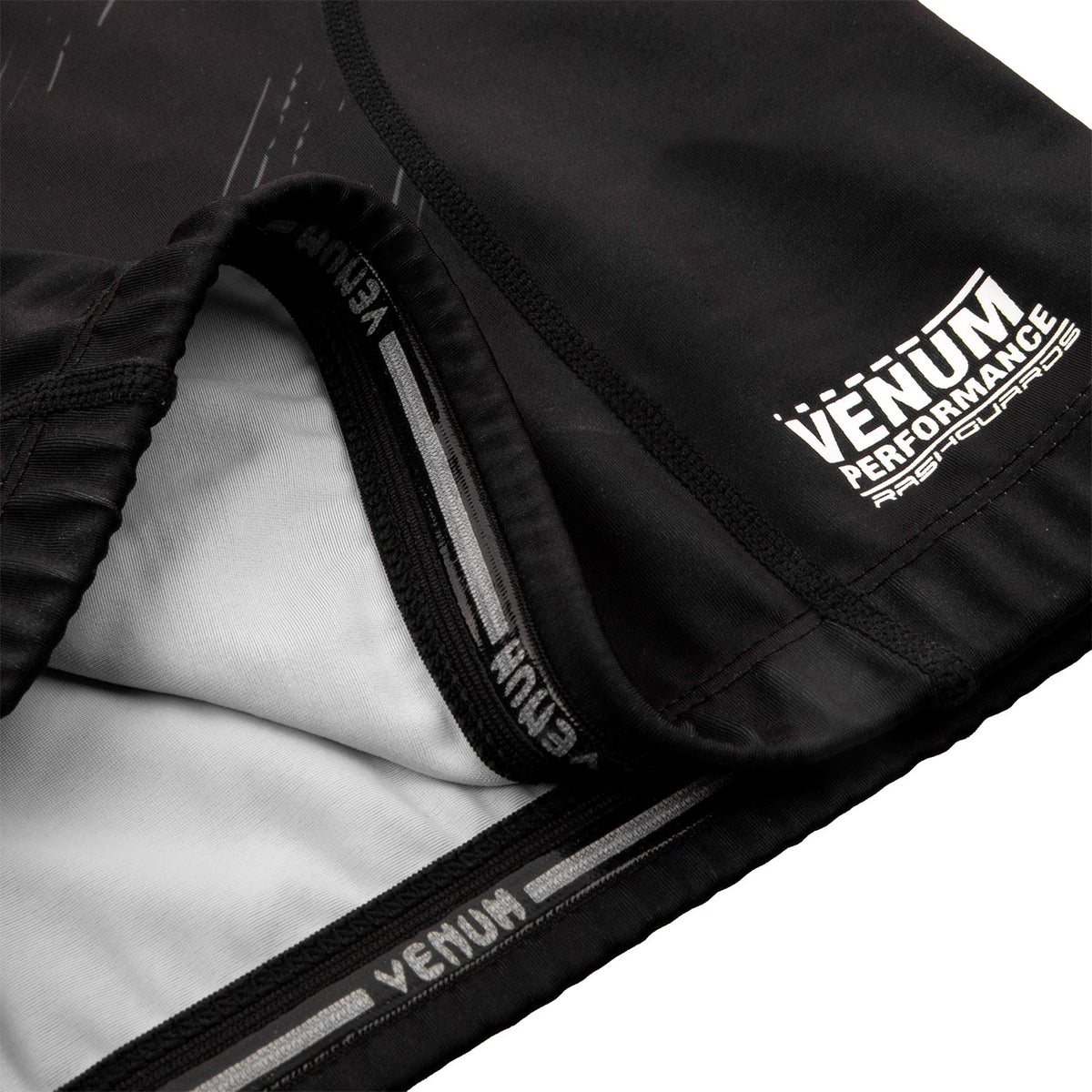 Rashguard Venum Training Camp 2.0 Manches courtes  - Noir/ Jaune Fluo