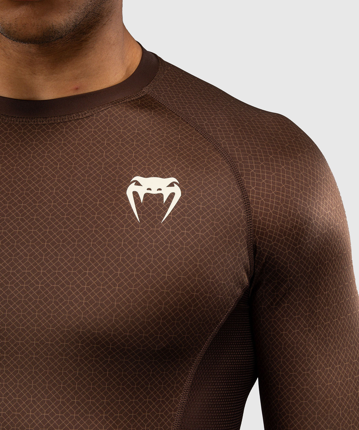 Venum x Roger Gracie Academy Langarm Rashguard - Dunkelbraun
