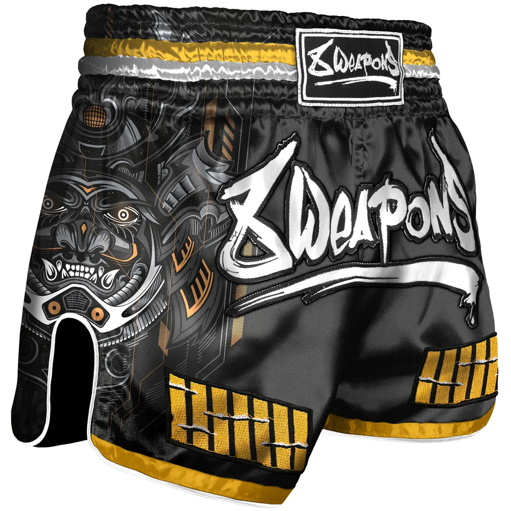 Short de Muay Thai 8 Weapons Samurai 2.0 - Noir