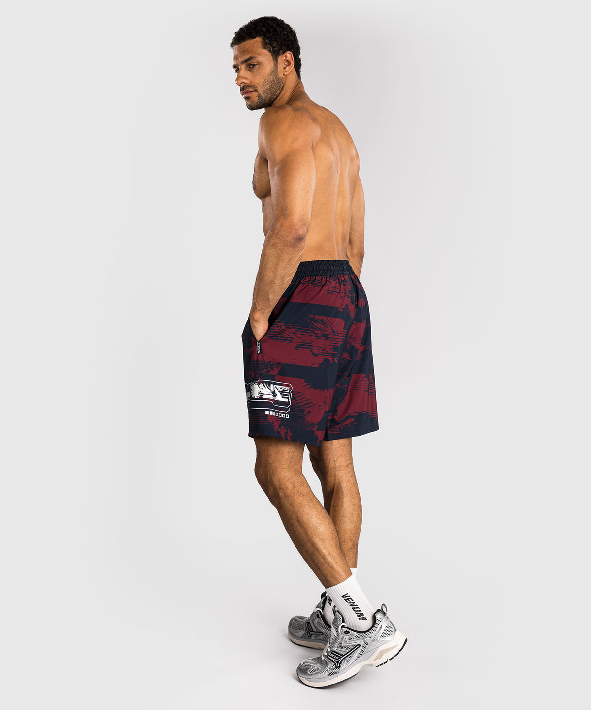 UFC Zenith by Venum Authentic Fight Week Short Performance Hombre - Azul marino/Burdeos/Plateado
