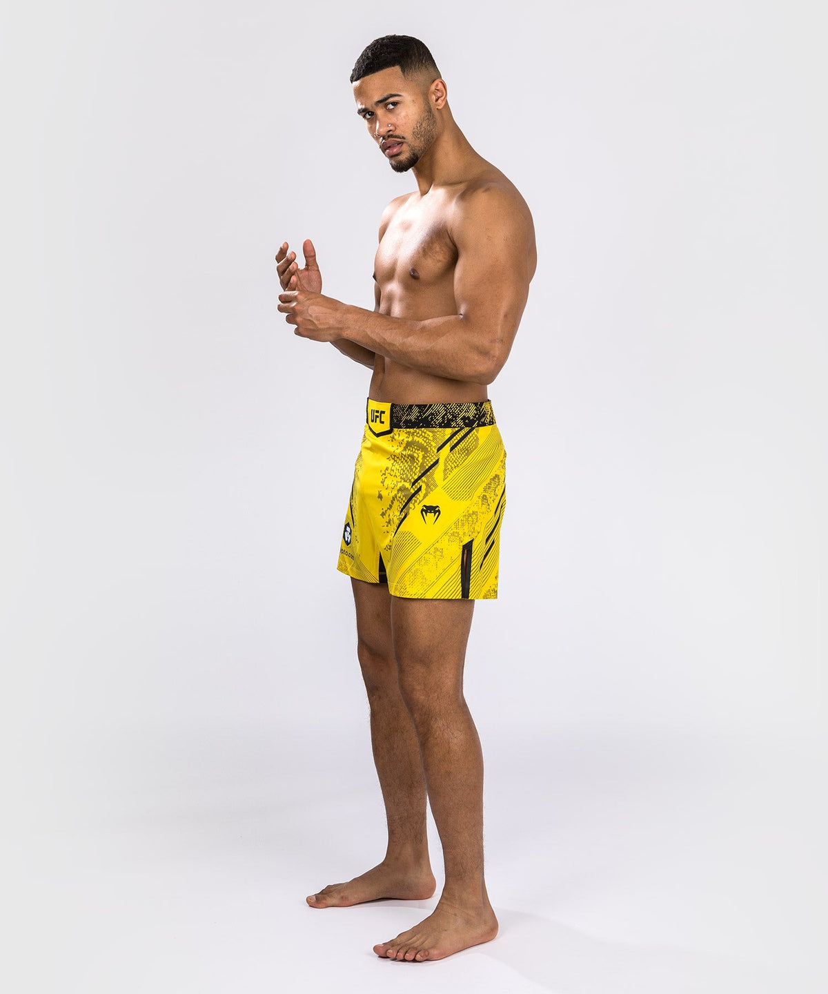 UFC Men's Adrenaline by Venum Authentic Fight Night Short - Yellow