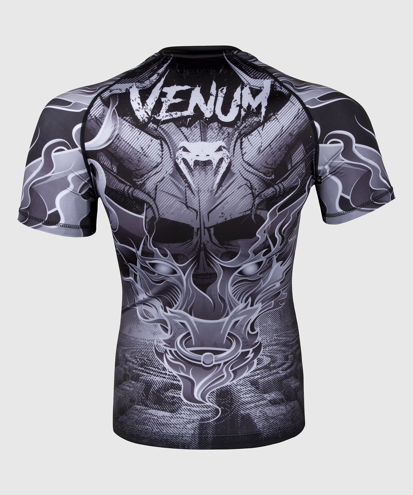 Venum Minotaurus Rashguard - Short Sleeves - Black/White