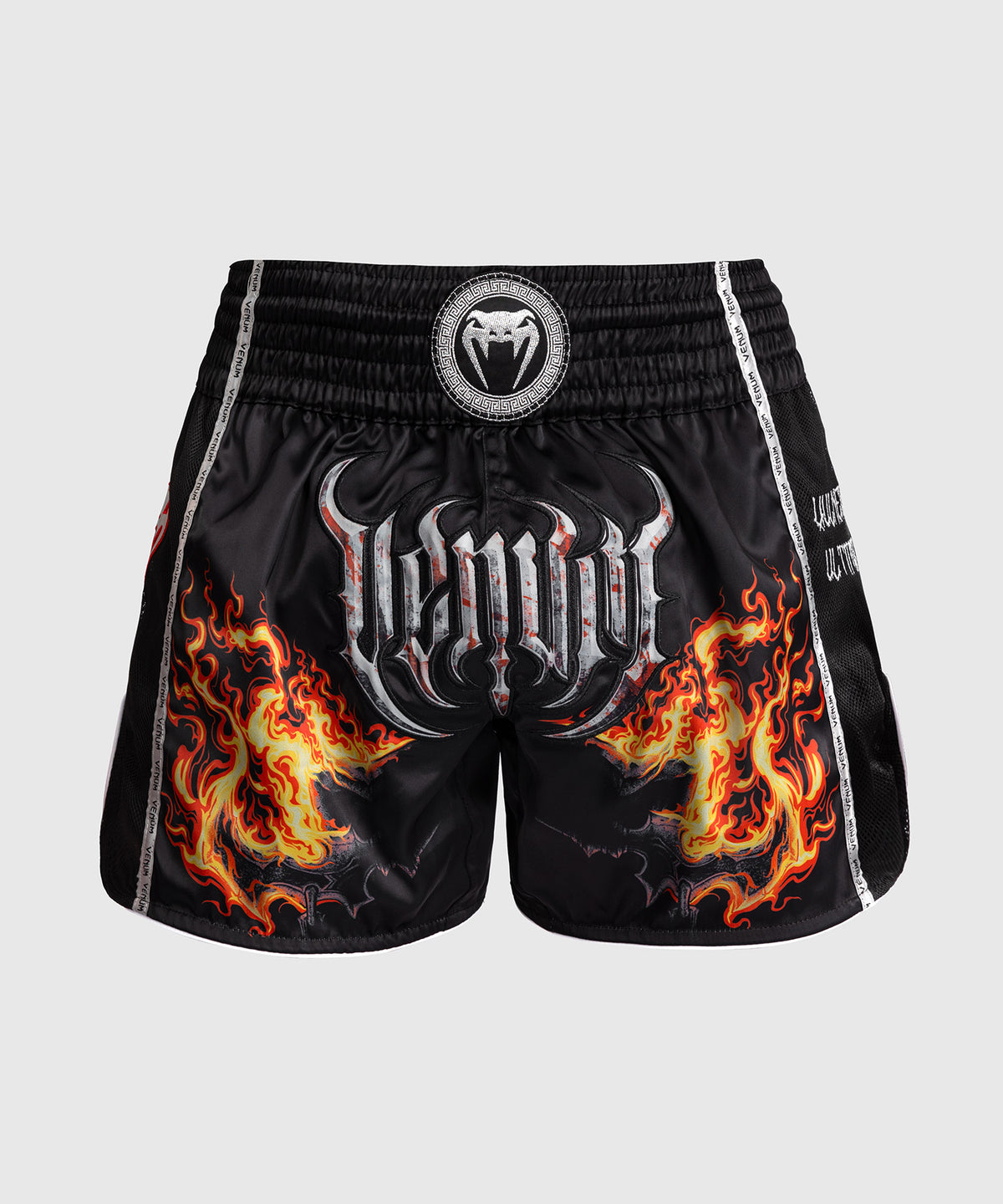 Shorts de Muay Thai Venum Gladiator 5.0 - Noir/Orange Néon