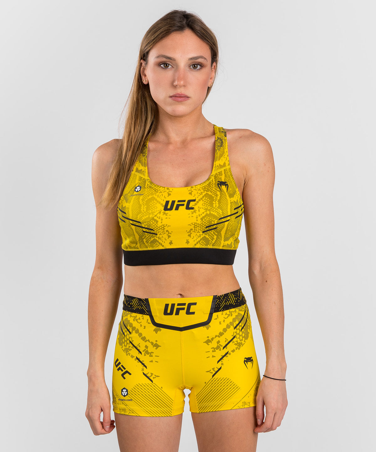 UFC Adrenaline by Venum Authentic Fight Night Sujetador deportivo para Mujer - Amarillo
