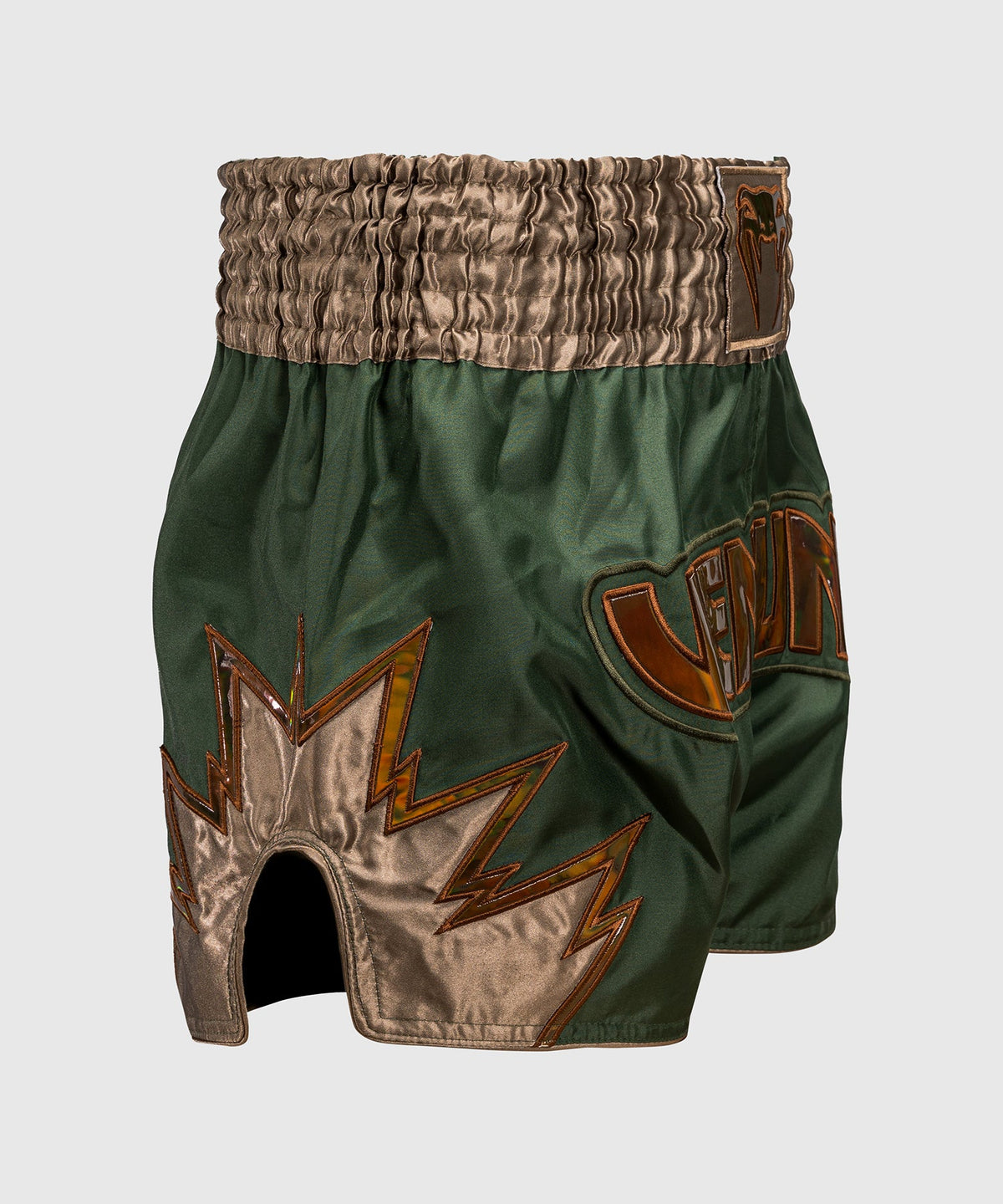Venum Inferno Pantalones cortos de Muay Thai - Caqui/Bronce