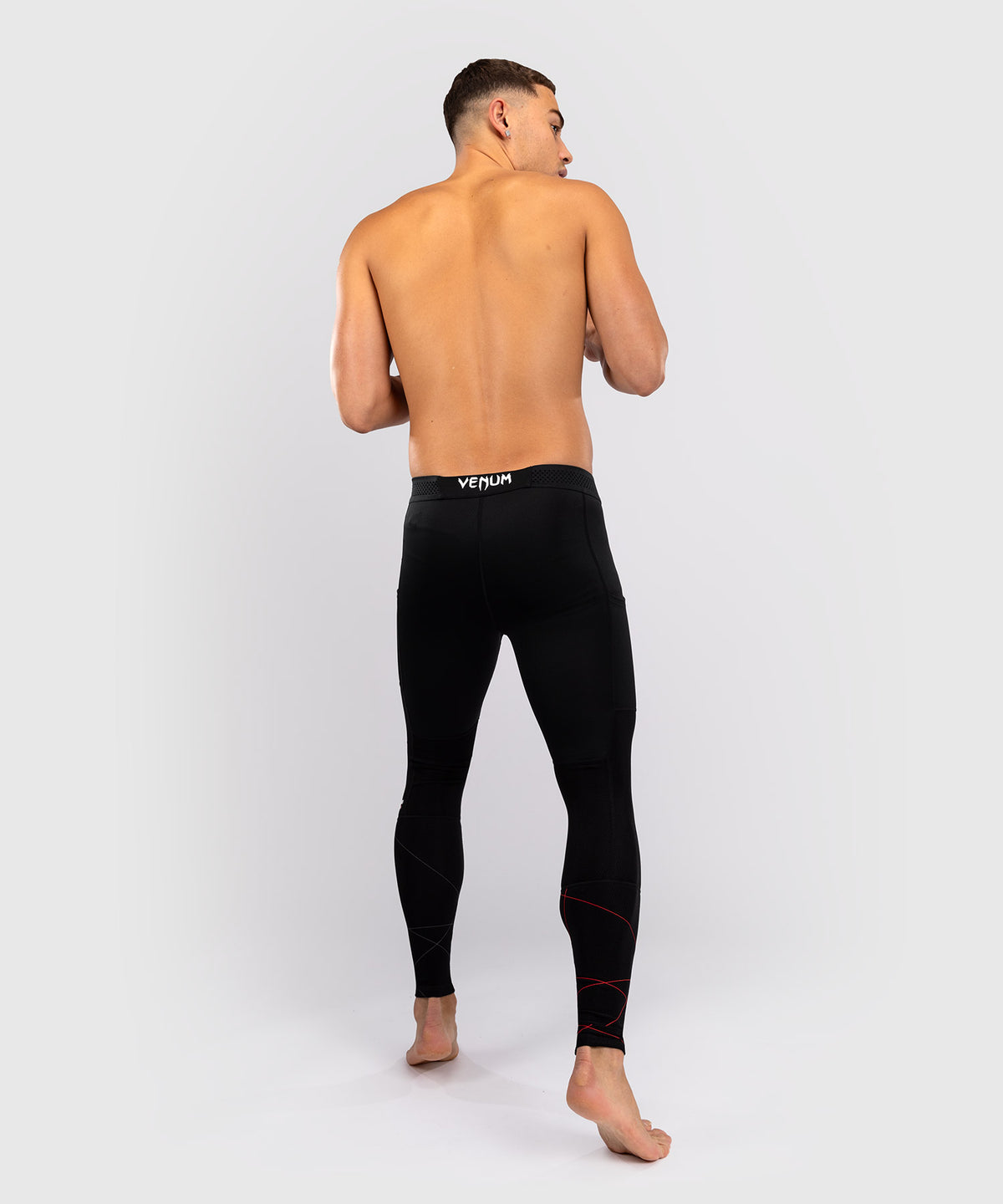 Pantalon de Compression Venum Tactical XT- Noir/Rouge Feu