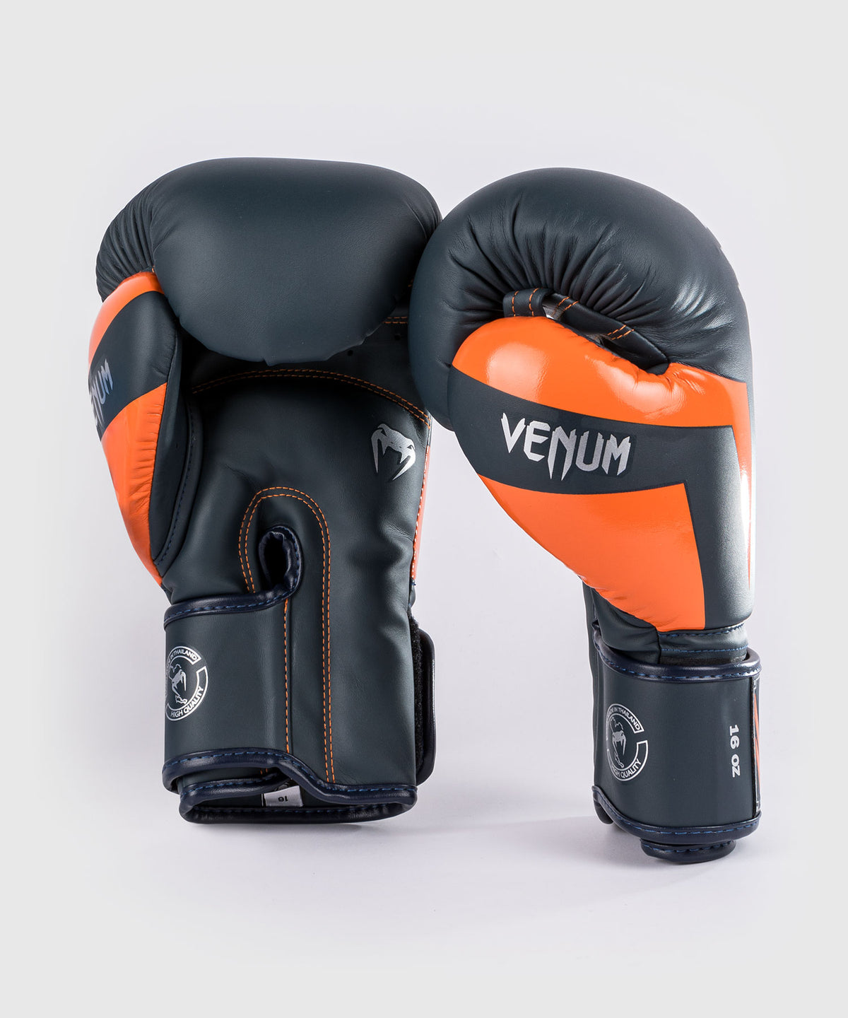 Venum Elite Boxhandschuhe - Navy/Silber/orange
