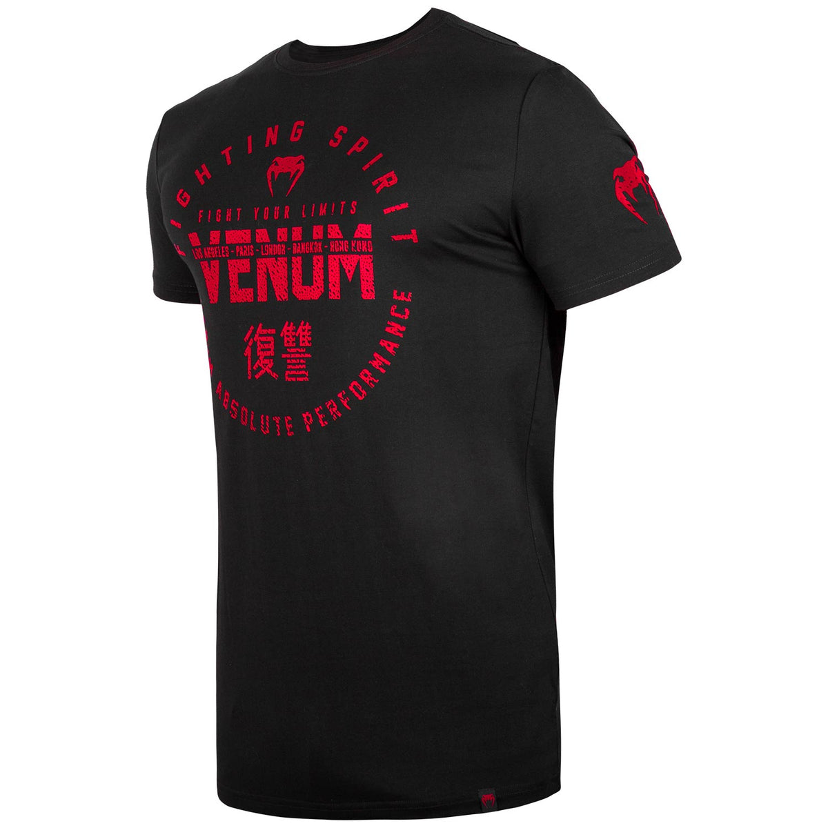 T-shirt Venum Signature - Manches courtes - Noir/Rouge