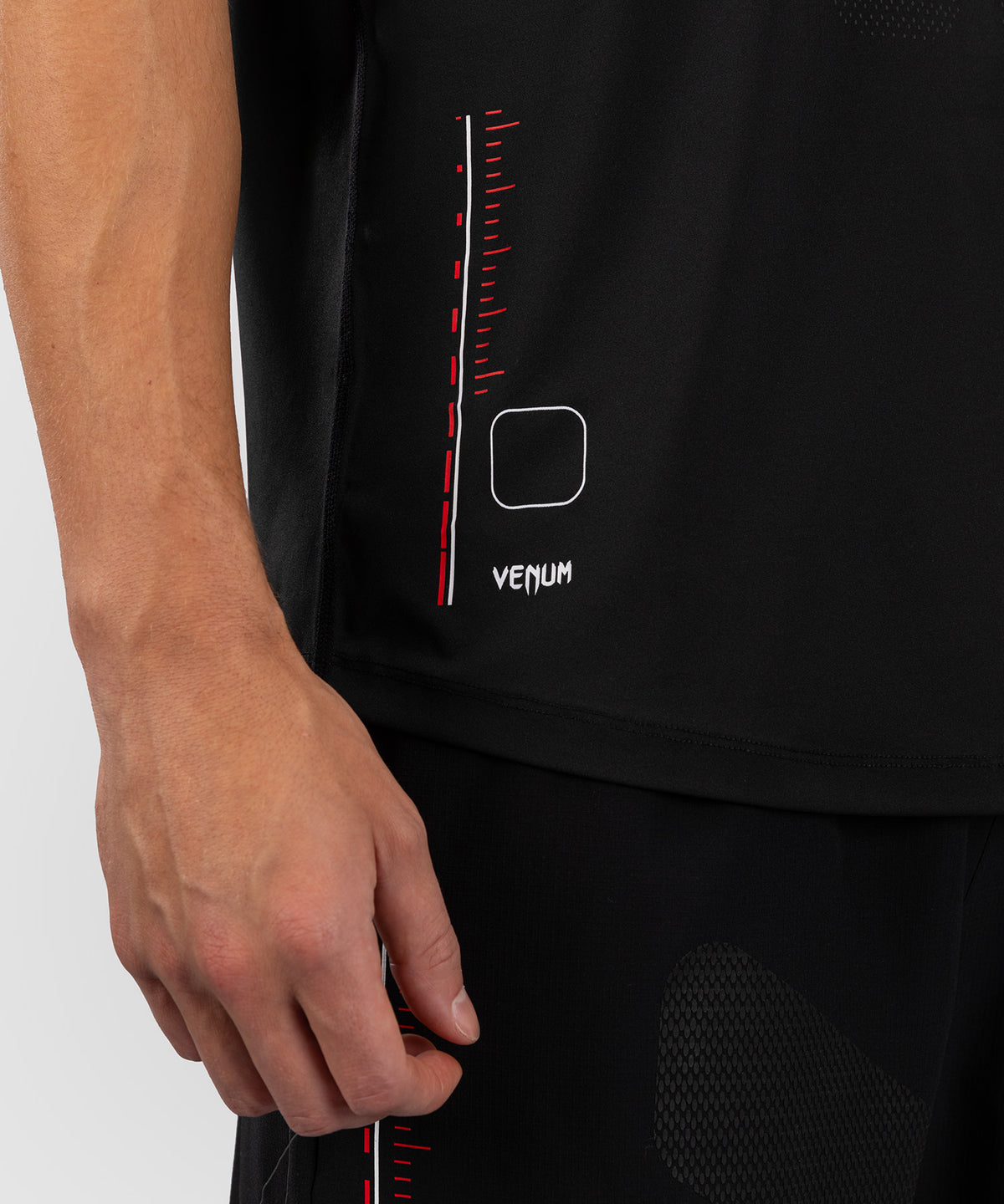 Venum Tactical XT Herren Dry Tech T-Shirt - Schwarz/Rot