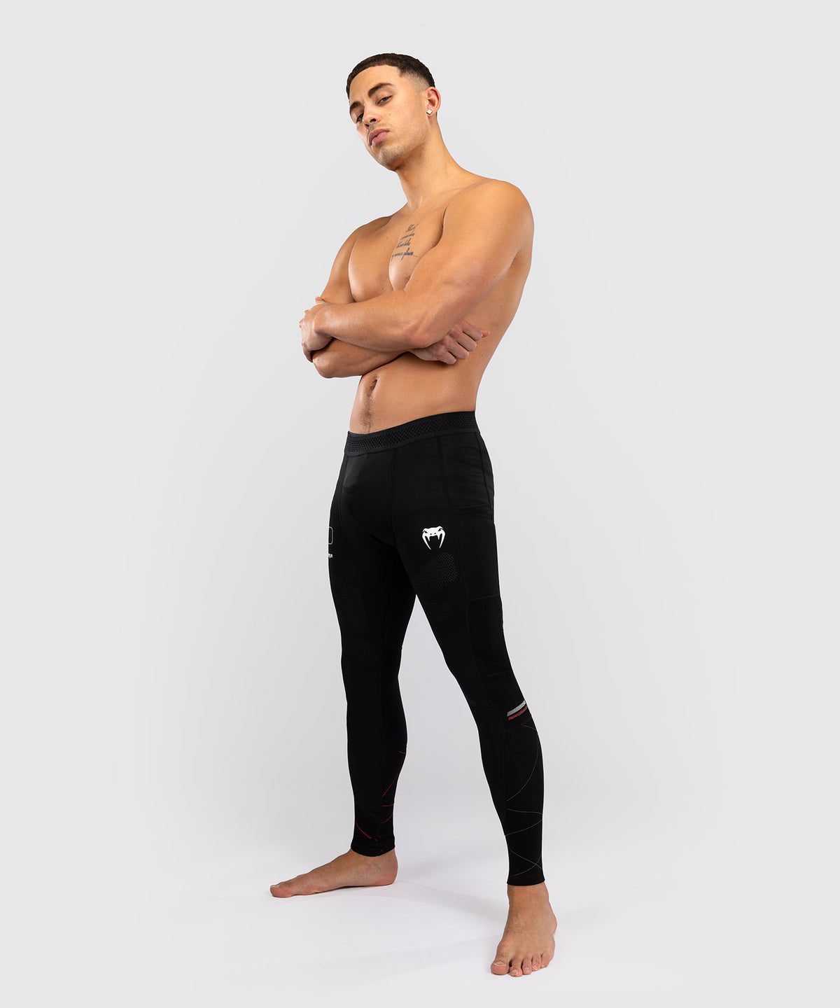 Pantalon de Compression Venum Tactical XT- Noir/Rouge Feu