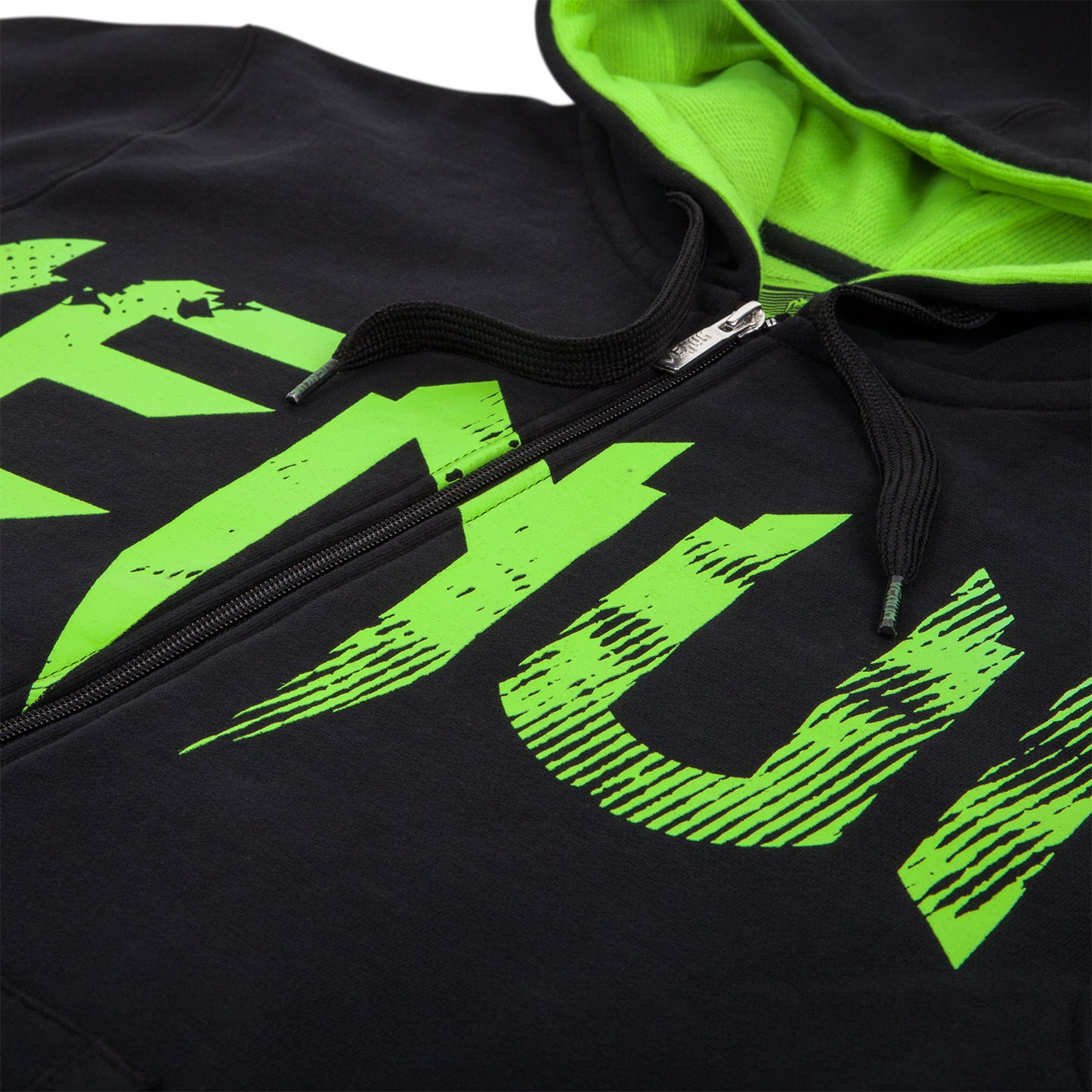 Venum Undisputed Felpa con cappuccio - Nero/Neo Verde