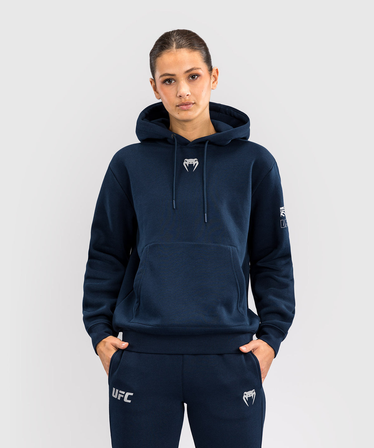 Sweatshirt à Capuche pour Femmes UFC Fusion by Venum Fight Week - Bleu Océanique