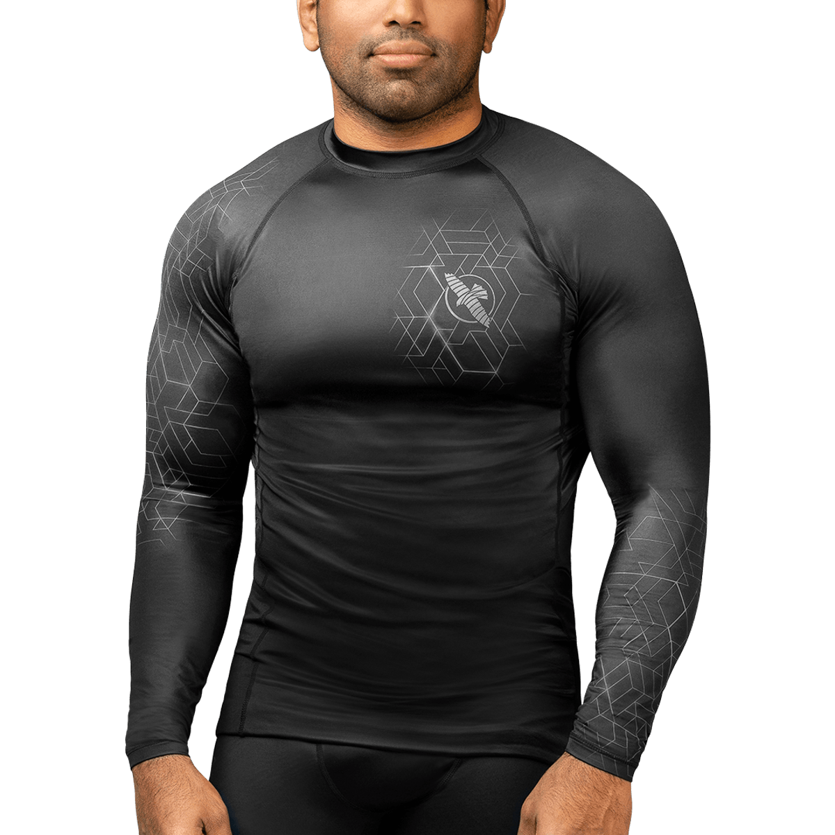 Rashguard Hayabusa Geo Manches Longues - Gris