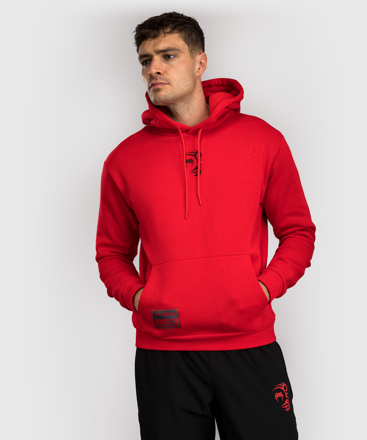 Venum x Mike Tyson Felpa con Cappuccio - Rosso Intenso/Nero Profondo
