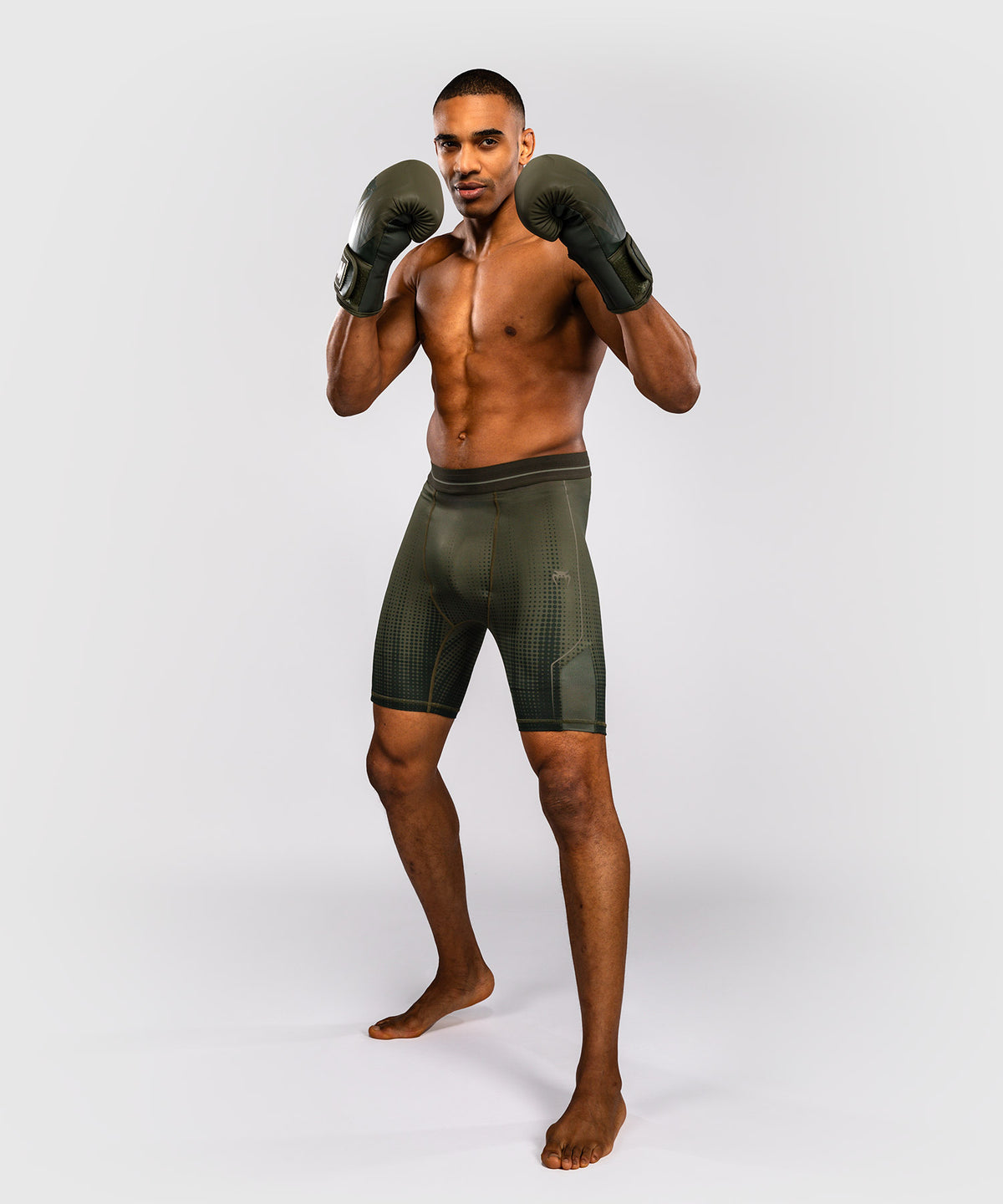 Venum Stealth Vale Tudo Kompressionsshort – Khaki/Dunkelgrün