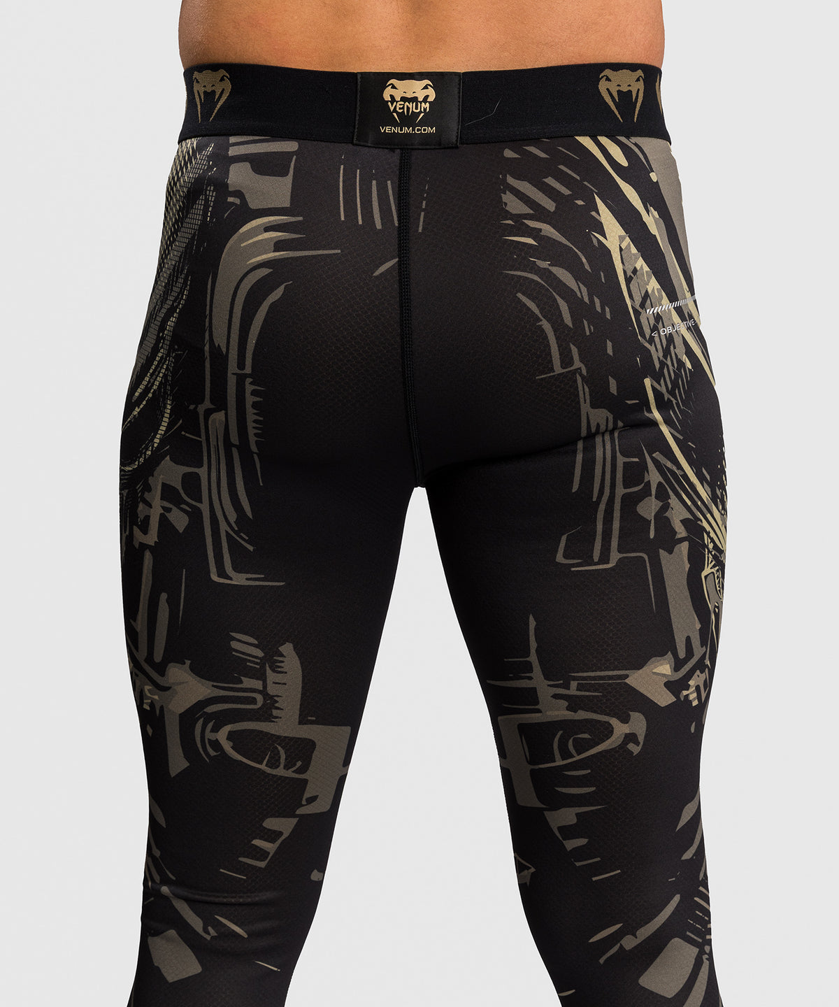 Venum Invader Spats - Schwarz/Sand