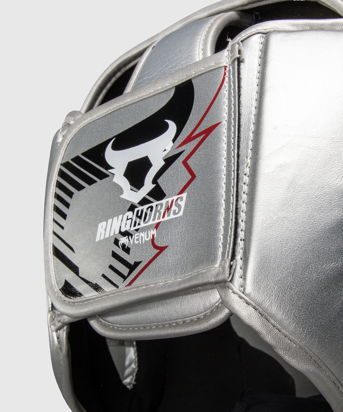 Venum Ringhorns Headgear – Plata/Negro