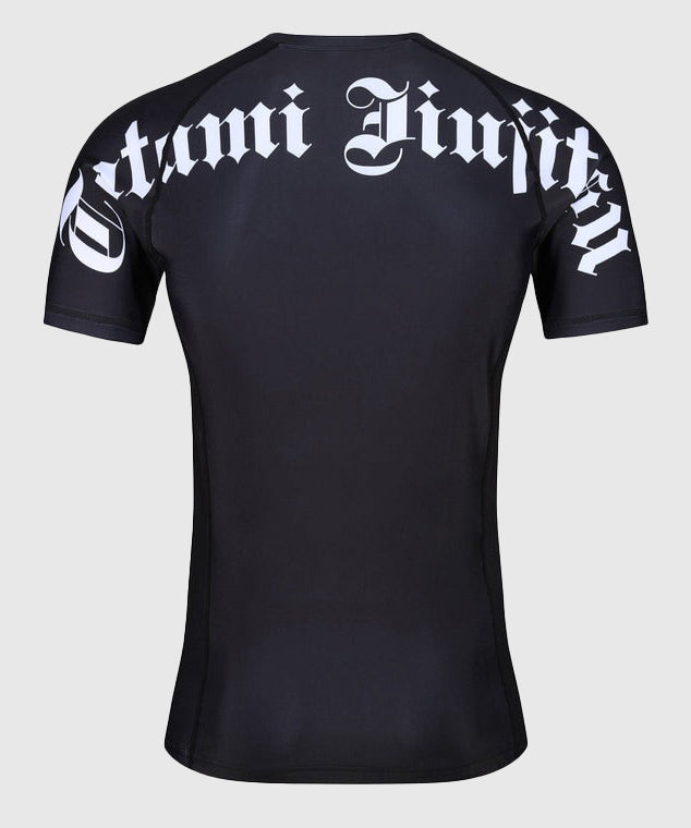 Tatami Fightwear Gothic T-Shirt da Compressione Maniche Corte – Nero
