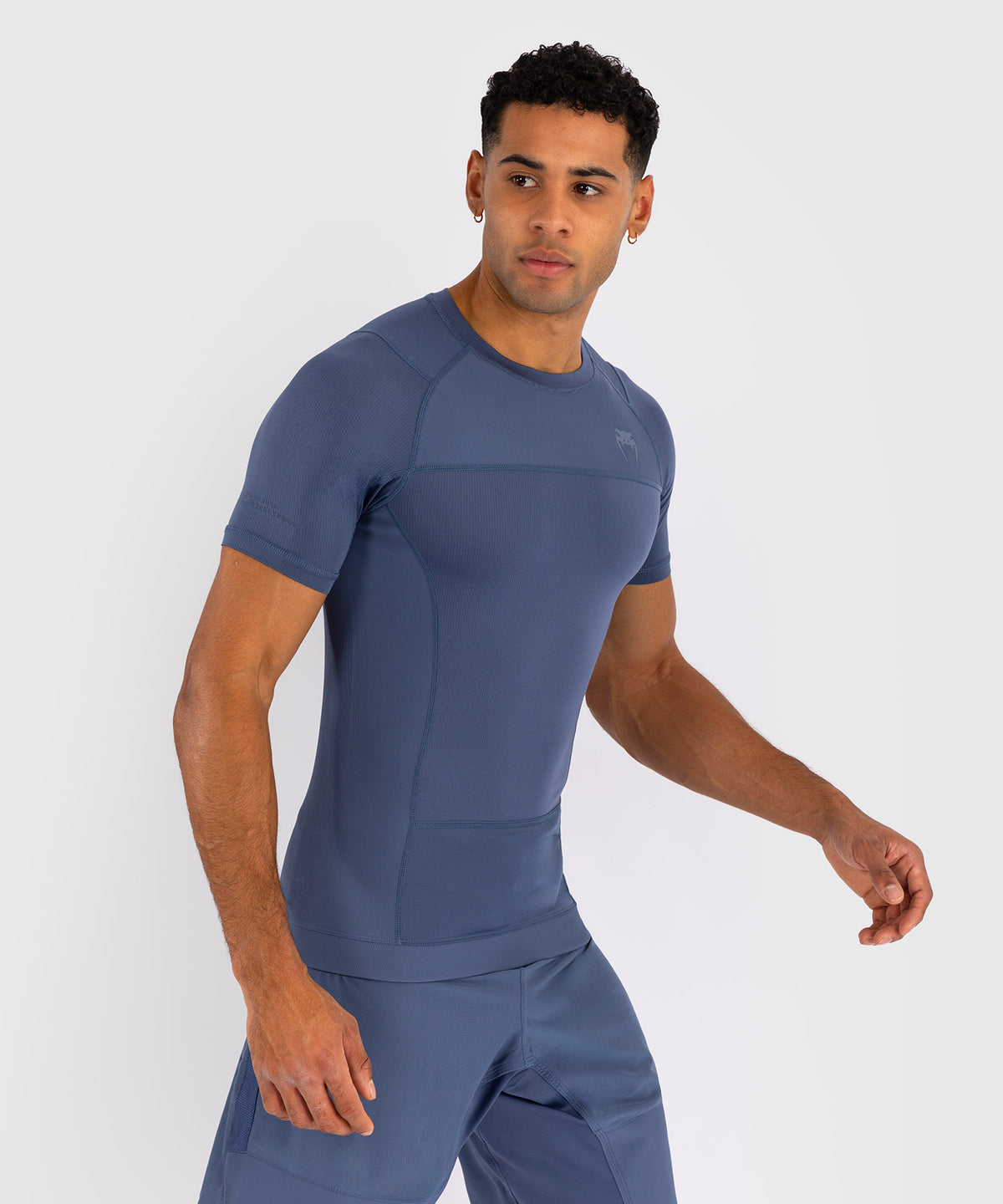 Venum G-Fit Air Men's Short Sleeve Rashguard - Foggy Blue