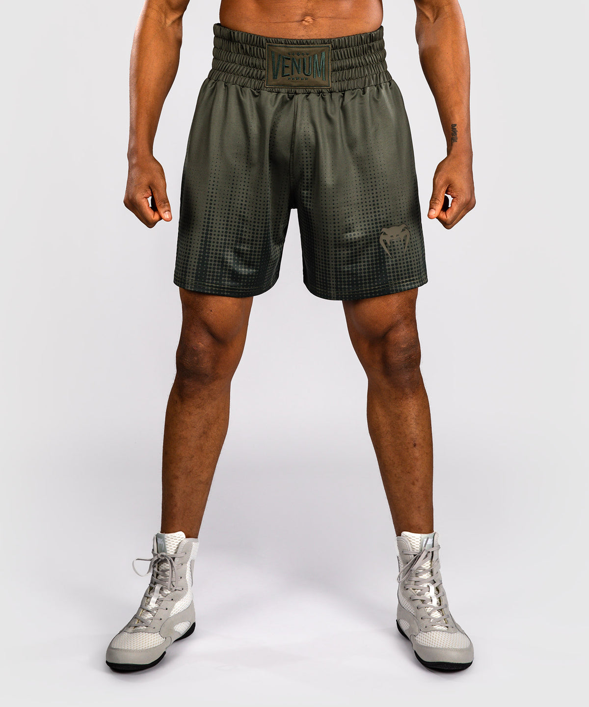 Short de Boxe Venum Stealth – Kaki/Vert Foncé