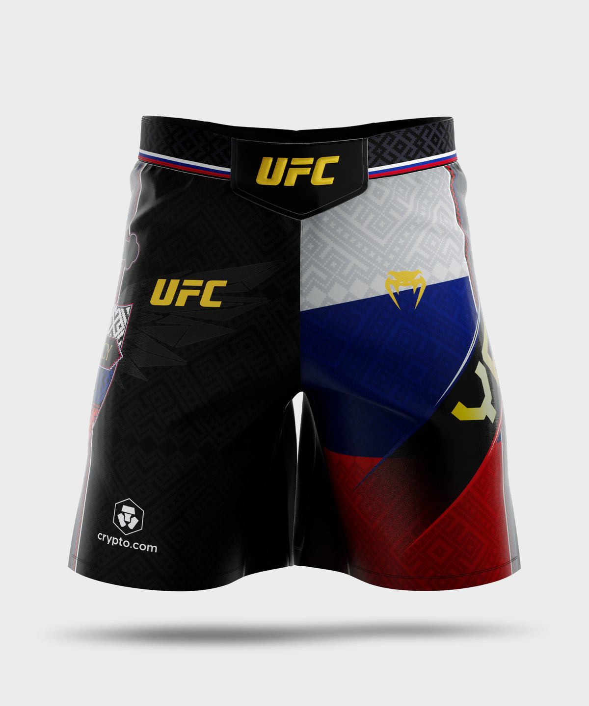 Venum UFC Unrivaled by Venum Petr Yan Short de Combate Long Fit para Hombre – Negro