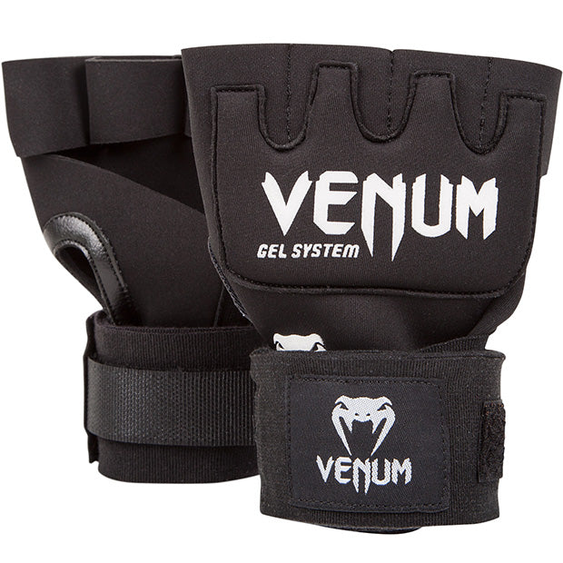 Venum Kontact Fasce da Boxe con Gel (Taglia Unica) – Nero