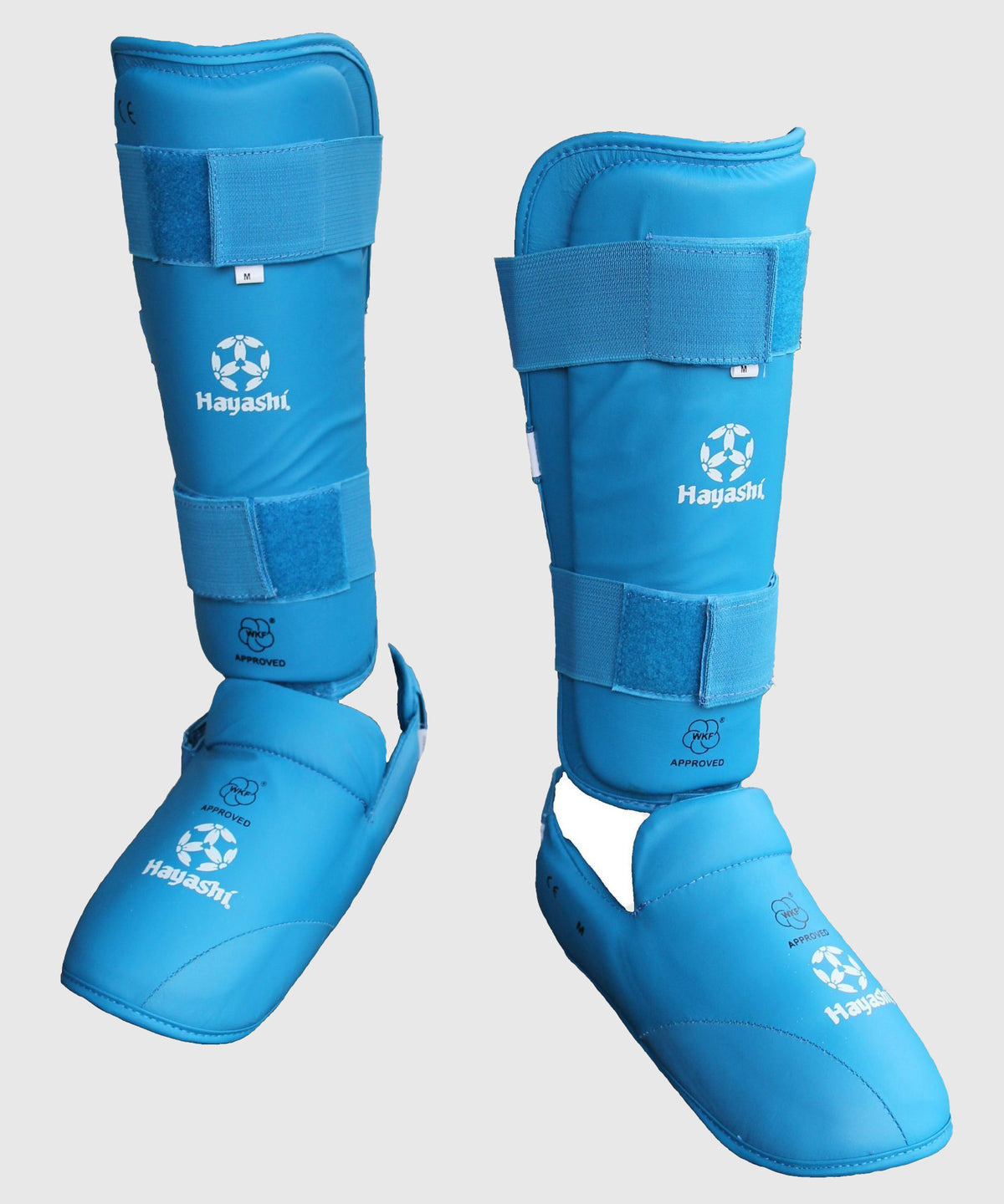 Hayashi Karate Schienbein- und Fußschützer WKF Approved - Blau