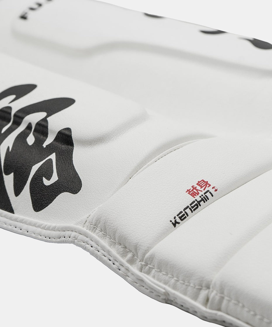 Fujimae Kyokushin Shin and Instep Guards - White
