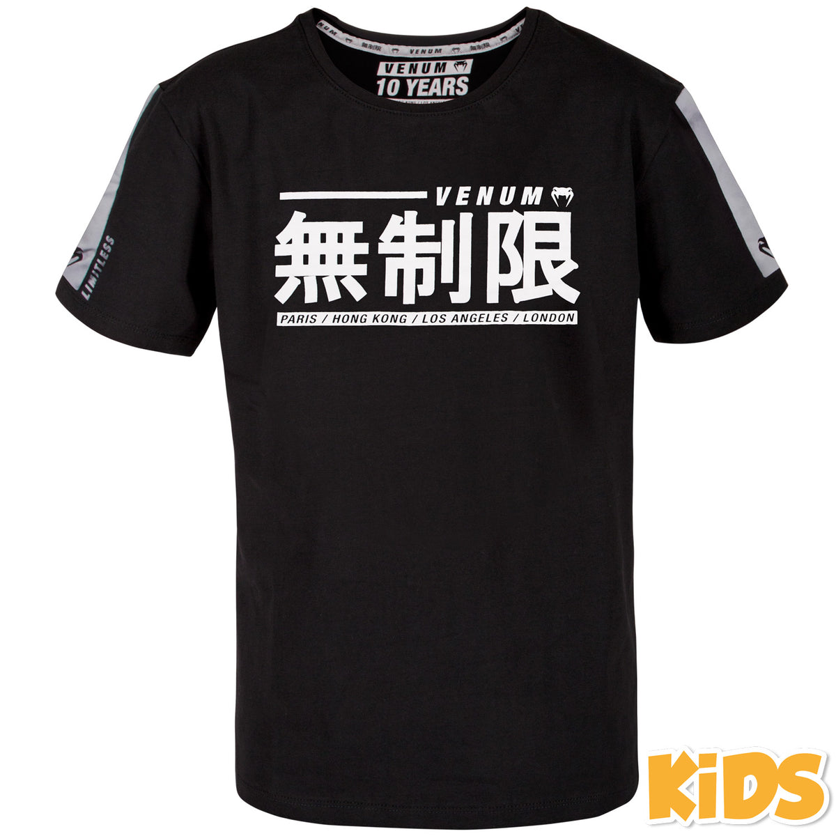 Camiseta Venum Limitless para Niños - Negro/Blanco