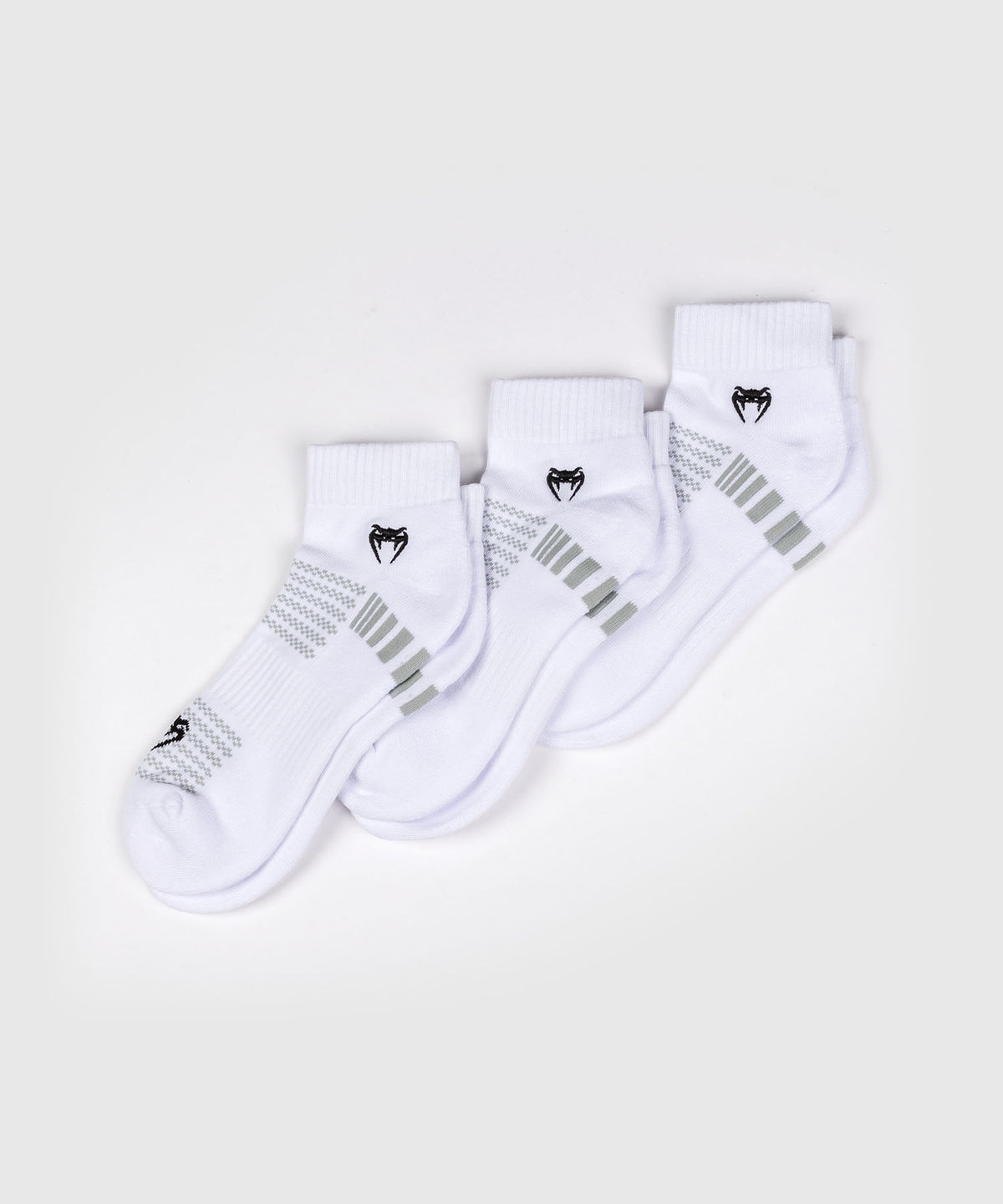 Venum Vector Calze Caviglia 3 Pezzi - Bianco/Grigio
